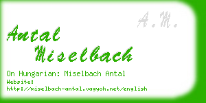 antal miselbach business card